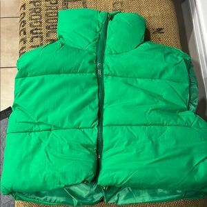 Kelly Green Puffer Jacket